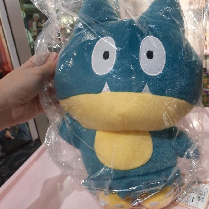 Ready Munchlax Plushies Boneka 20Cm Ori Bandai Hijau Toska Pokemon Berdiri