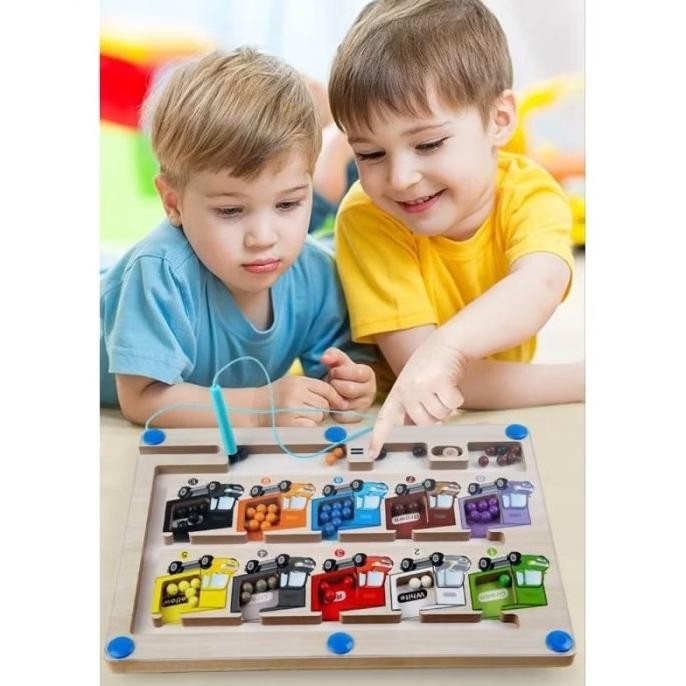 

familytoys Mainan PAPAN BOLA MAGNET mainan edukasi berhitung belajar warna belajar fokus mainan puzzle melatih motorik anak P038