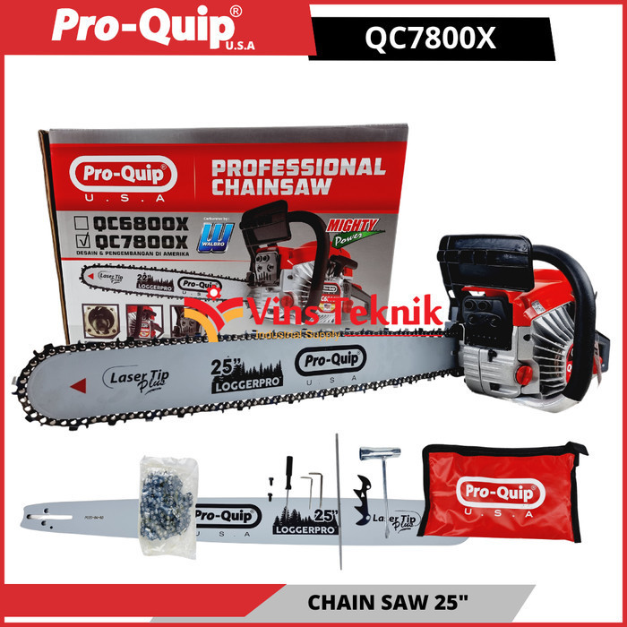 Gergaji Kayu Pohon Chainsaw Chain Saw 25Inch Proquip Qc7800X Qc 7800