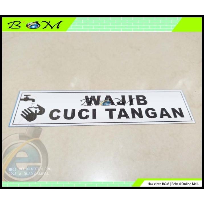 

BEST DEAL STIKER STICKER TULISAN LABEL WAJIB CUCI TANGAN !!!!!