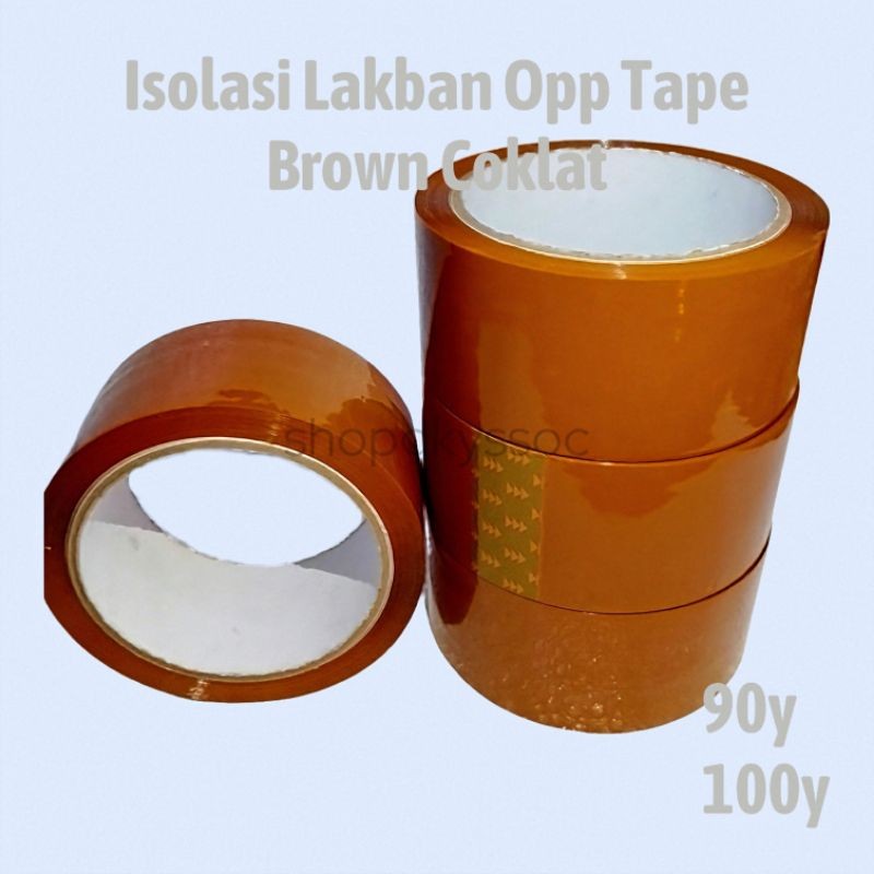 

Eceran Lakban Brown Coklat 2Inch 45mmx90yard Murah