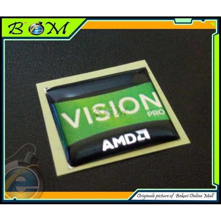

BEST DEAL STICKER STIKER LOGO TIMBUL AMD VISION PRO !!