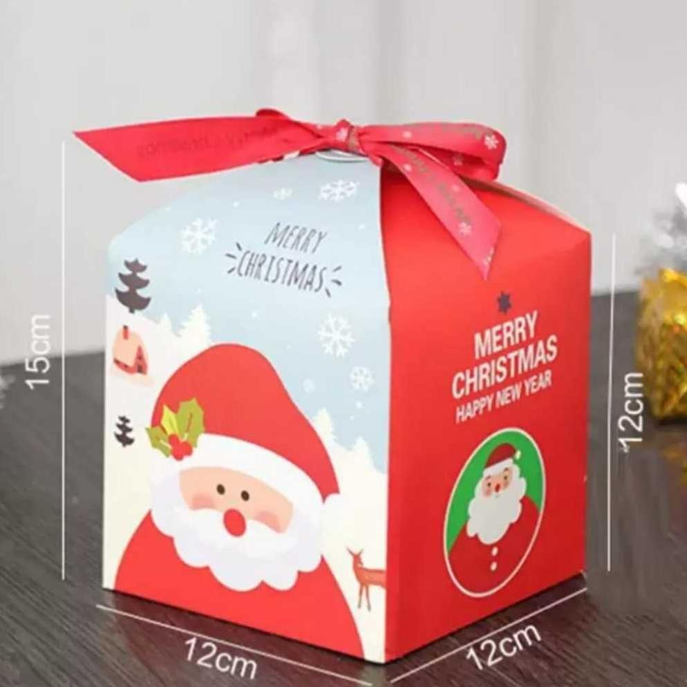 

CR - Box Kue Natal Goodie Bag Kotak Cookies Kuker Dus Kado Hampers Mini Christmas Box TERLARIS