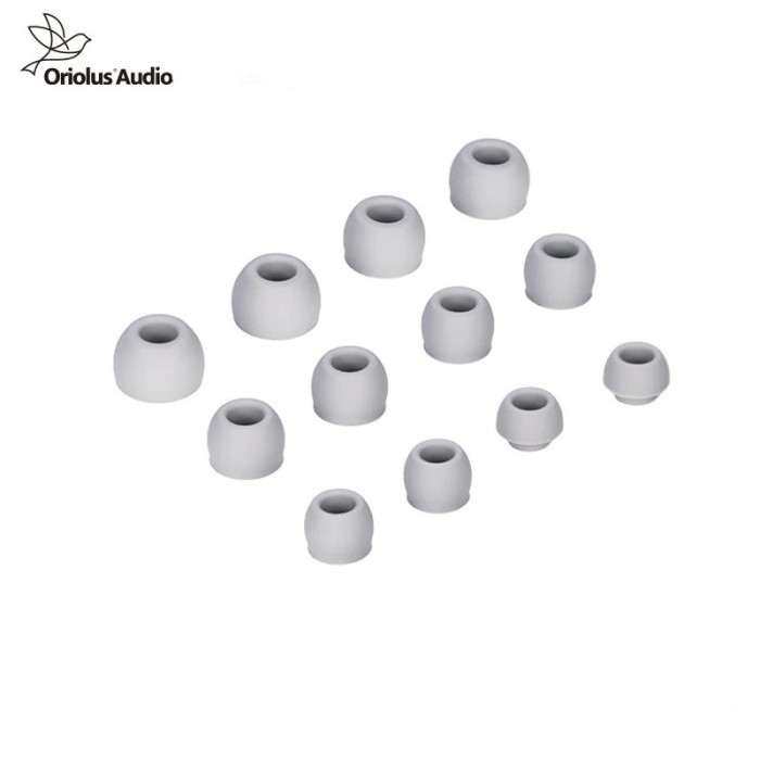 Oriolus Grey Silicone IEM/TWS Eartips