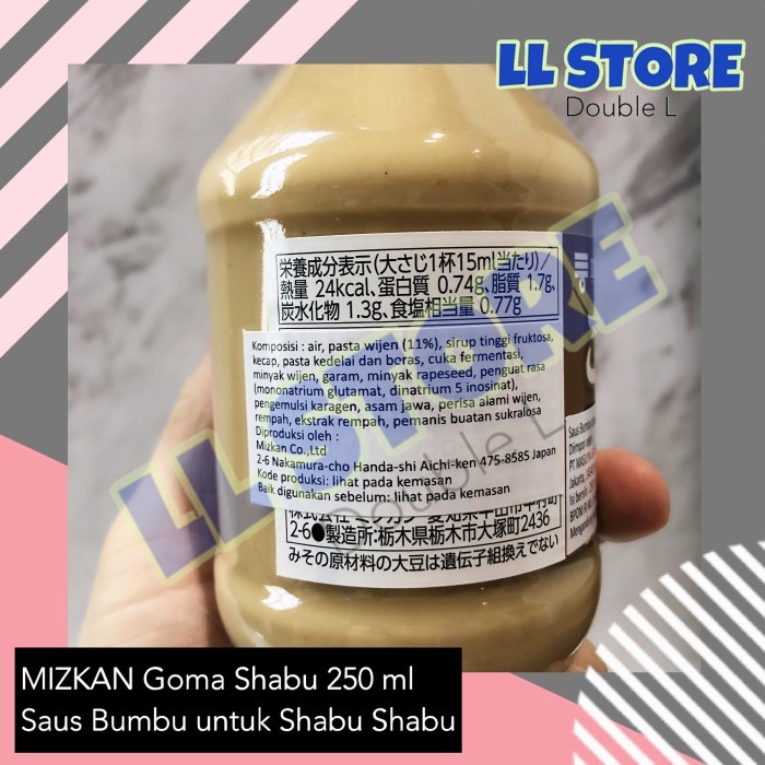 

Zkan Goma Shabu 250Ml Saus Bumbu Wijen Shabu Jepang 250 Ml