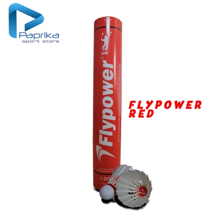 Kok Shuttlecock Badminton Flypower Red ( Merah )