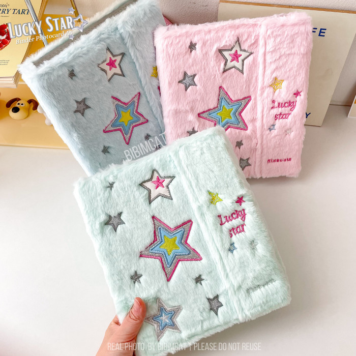 

TERBARU - Bibimcat - (A5 Size) Lucky Star Binder Photocard A5 6 Ring / Album PC Polaroid Bulu Fluffy