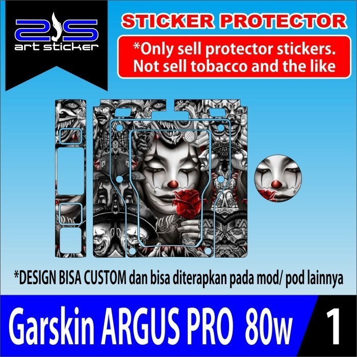 

Argus Pro 80w Clown Casing/Case Stiker Skin Wrap CUSTOM - Premium Quality