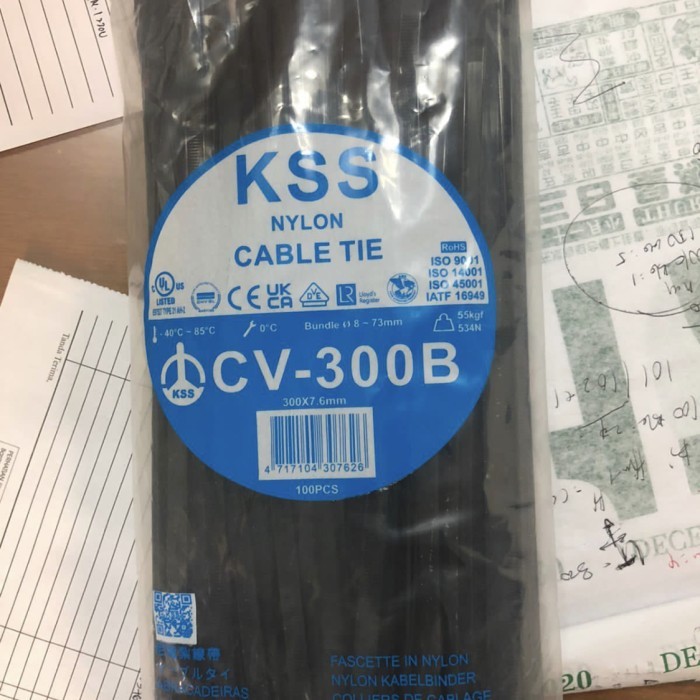 

KABEL TIES / KABEL TIS / CABLE TIE CV 300 KSS 30CM CV300 tebal 7.6mm