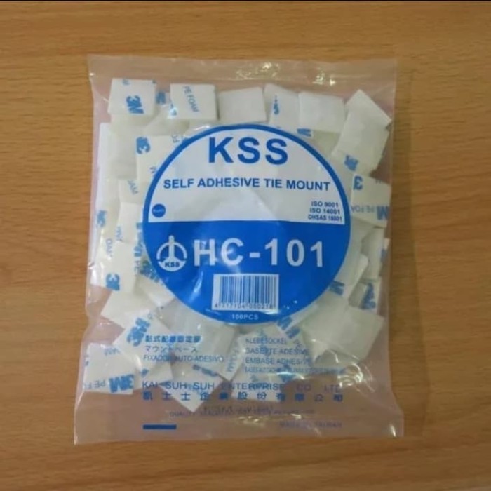 

NEW KSS Self Adhesive Tie Mount HC-101 (PEREKAT 3M)