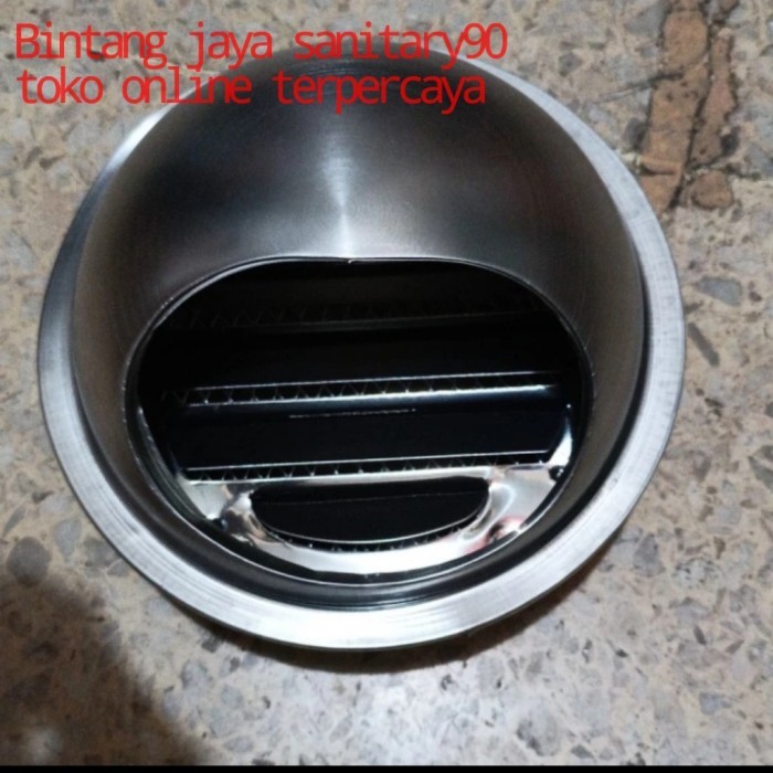 Exhaust Fan Penutup Cerobong Asap 4 Inchi Stainlesspenutup Exhaust