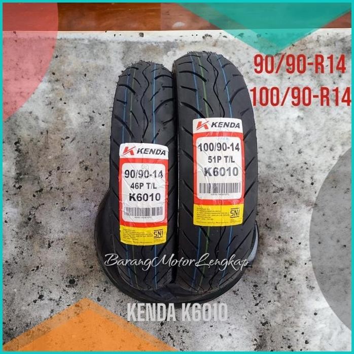Kenda Paketan Ban tubless Ring 14 ukuran 90/90-14 Dan 100/90-14 11OKTZ
