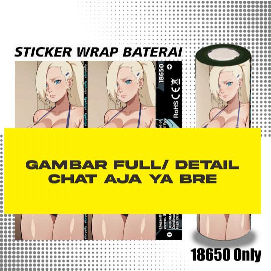 

Storyelly Pelindung Baterai Stiker Wrap 18650 Waifu Naruto Motif Nar15 Casing/Case Stiker Skin Wrap CUSTOM - Premium Quality