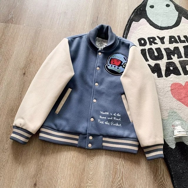 BILLIONAIRE BOYS CLUB BBC F/W21 - CAFETERIA VARSITY JACKET - BLUE