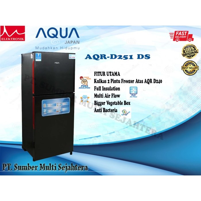 KULKAS AQUA 2 PINTU AQR 251