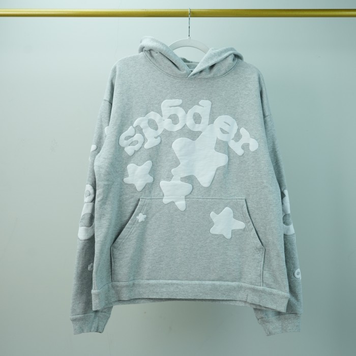 Sp5der Beluga Hoodie - Heather Grey