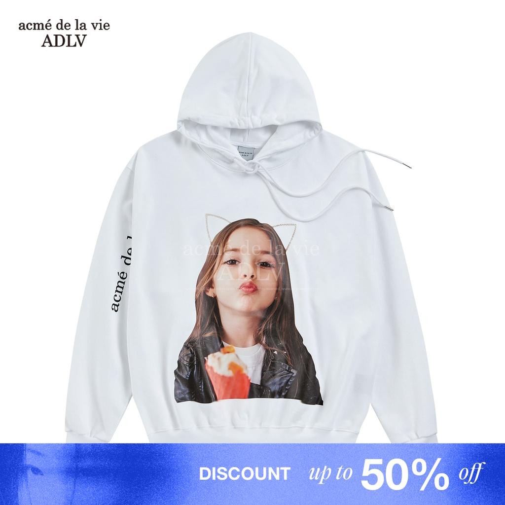 [ADLV] Baby Face Hoodie White Kiss - Hoodie Oversized Fit Unisex acme de la vie