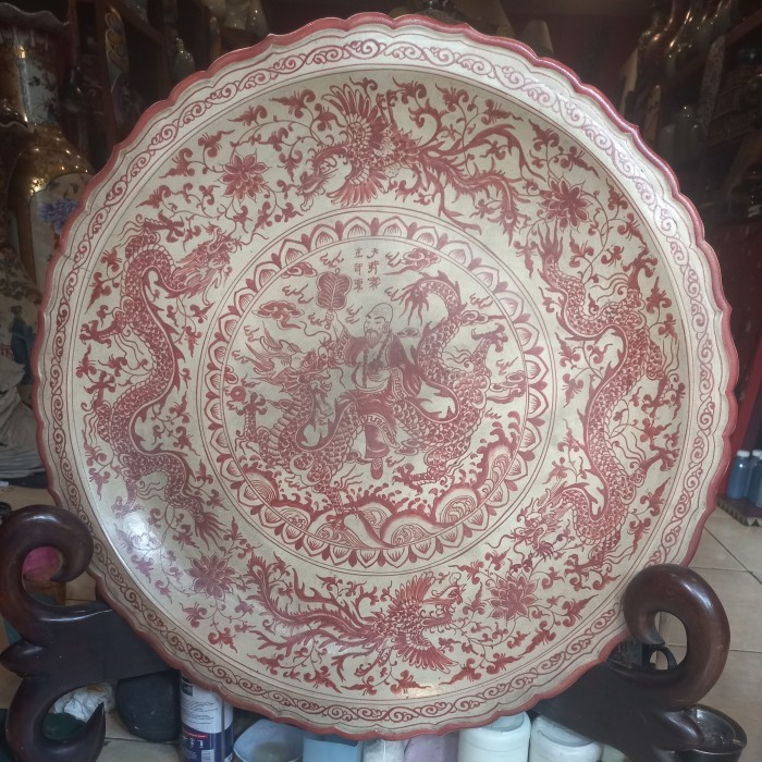 PIRING KERAMIK ANTIK BESAR