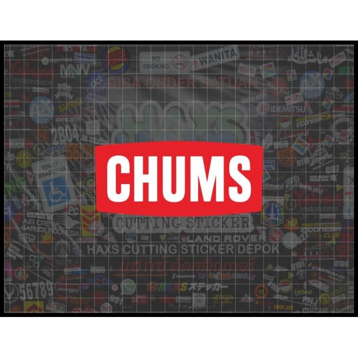 

HOT DEAL CUTTING STICKER LOGO CHUMS 12 CM X 5.5 CM !!!