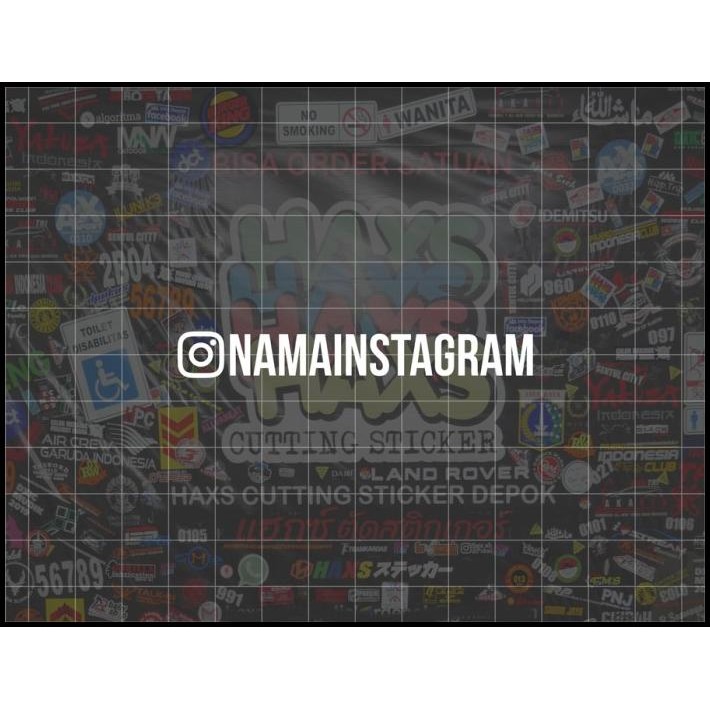 

HOT DEAL CUTTING STICKER NAMA INSTAGRAM CUSTOM FONT BEBAS NEUE UK TINGGI 1 CM !!