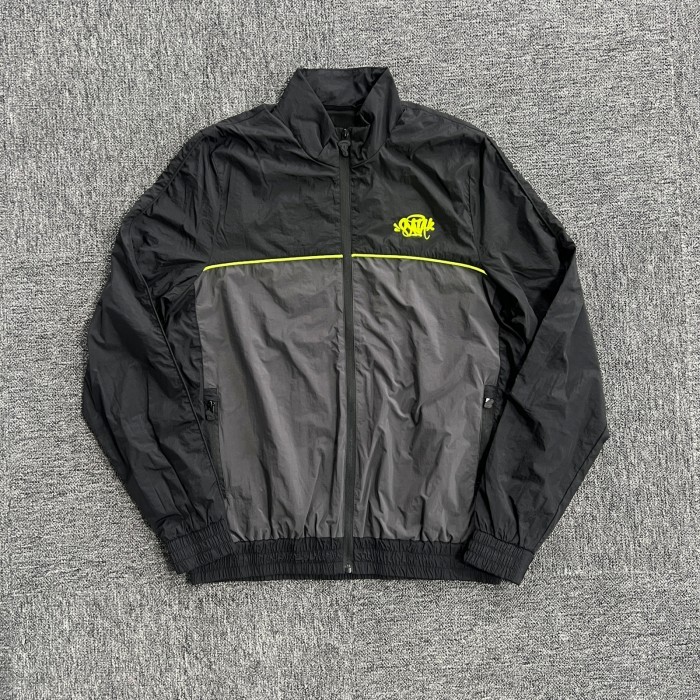 Syna World ‘Syna Logo’ Shell Tracksuit - Black/Grey/Yellow