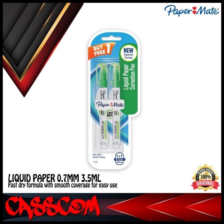 

Liquid Paper Correction Pen / Tip Ex Cair 7Ml (2X3.5Ml)