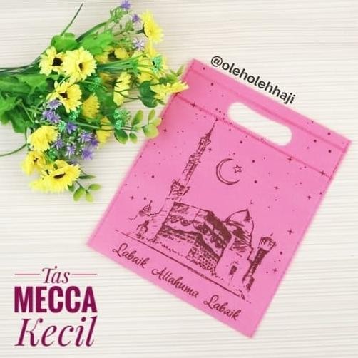 

Spesial Promo! Tas Souvenir Kecil Bahan Kain Spunbond/Goodie Bag Oleh Oleh Haji Umroh