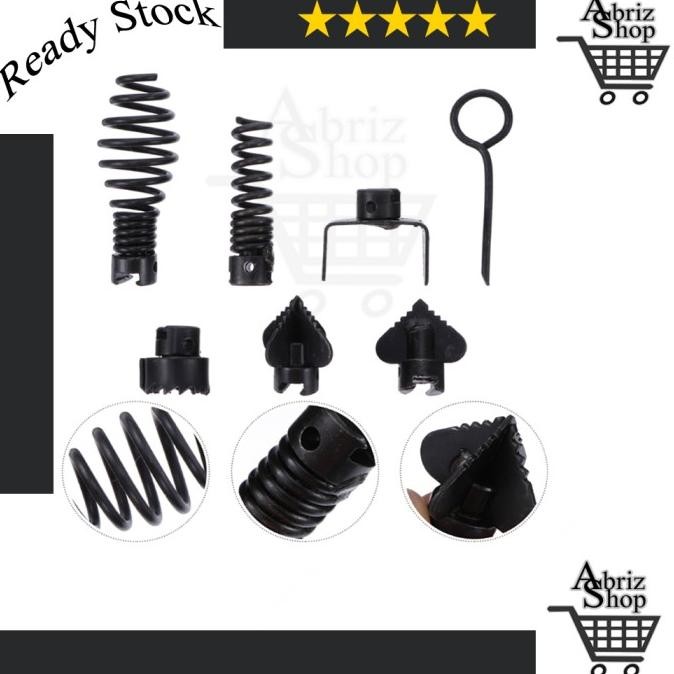 Kepala Mata Bor Spiral Mesin Rooter Drain Snake Cleaner Pipa Mampet Kualitas Premium