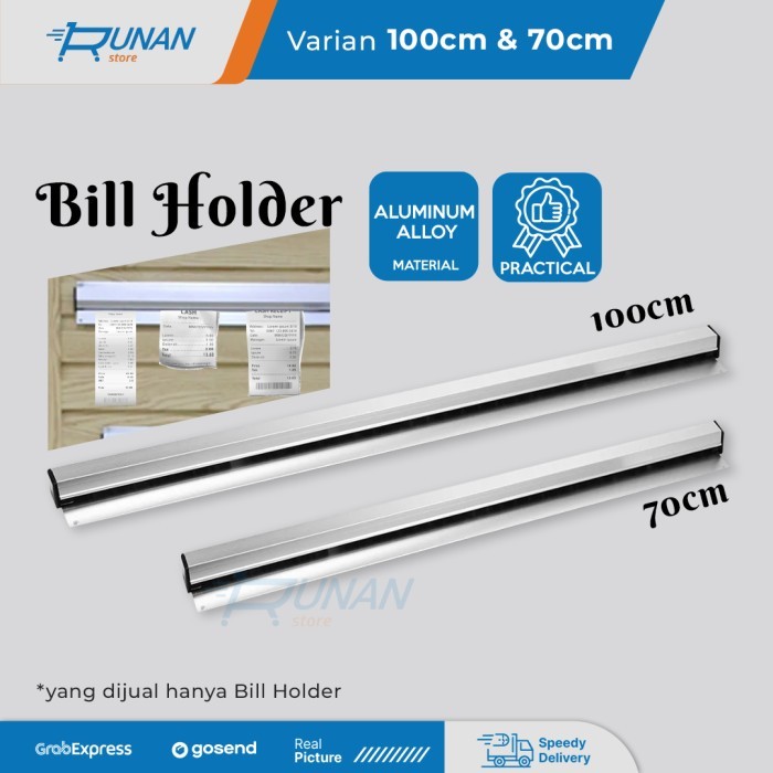 

TERMURAH - Bill Holder 70cm - Penjepit Bon Jepitan Nota Restaurant - Bill Grabber