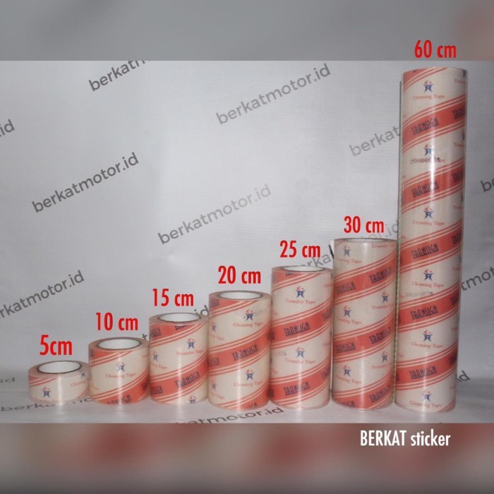 

TERBARU - TRANSFER / MASKING TAPE TRANSIGN 20 cm LAMINASI CUTTING STICKER STIKER