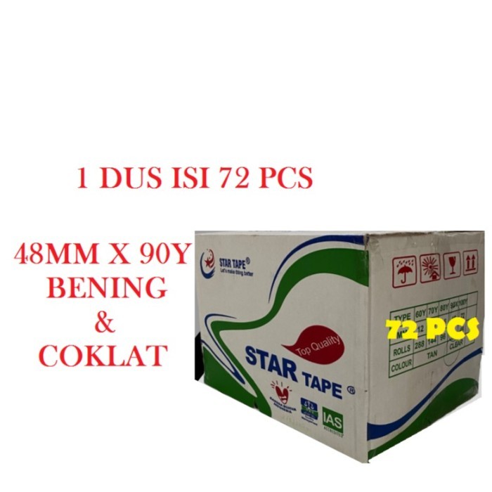 

LAKBAN BENING COKLAT BODHI TAPE UK 48 MM X 90 YARD 1 DUS ISI 72 PCS