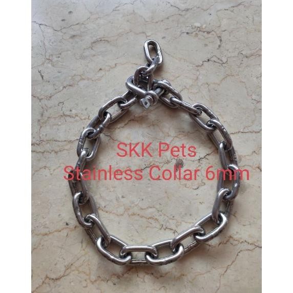 Kalung Anjing / Collar Stainless Steel Ras Besar (Pitbull,Rott,Bully,dll)
