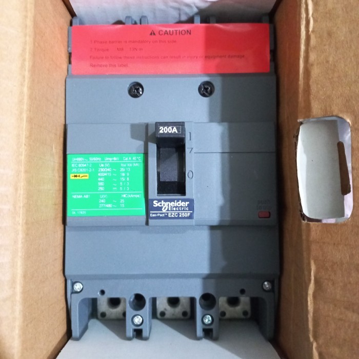 Mccb 3phase 200a EZC250F3200 Schneider original