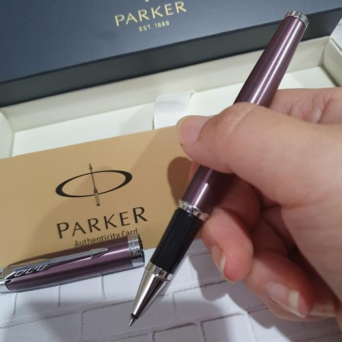 

Terlaris ! Pulpen Parker IM New Light Purple Klip Silver Free Grafir