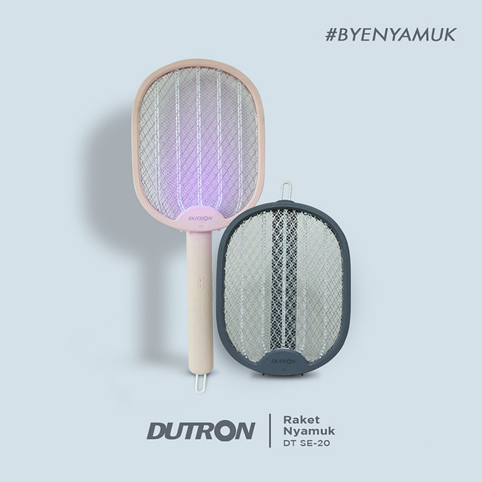 Raket Nyamuk Standing DUTRON Berdiri Cas USB UV Perangkap Nyamuk