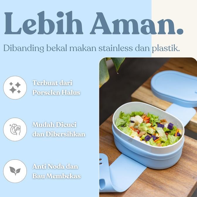 Swanz Ohayo Bento Lunch Box 650Ml - Bekal Makan Anak Dan Dewasa