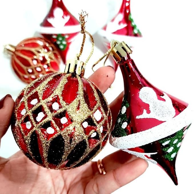 

Sale! New Ornamen Natal Set Isi Banyak Dekor Pohon Natal Hiasan Natal Merry Christmas Dekorasi Bola Natal Santa Snowman Gantungan Pohon Natal Murah Grosir