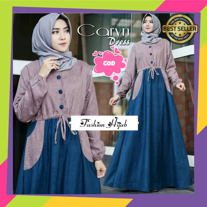 [TERMURAH DI SHOPEE] GAMIS SYARI ETNIK BAJU GAMIS DEWASA WANITA MUSLIM MUSLIMAH TERBARU - Pink-Baby