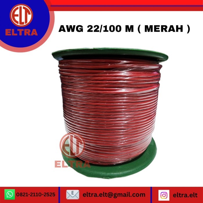 TERBARU - kabel awg 22 100m + roll kabel