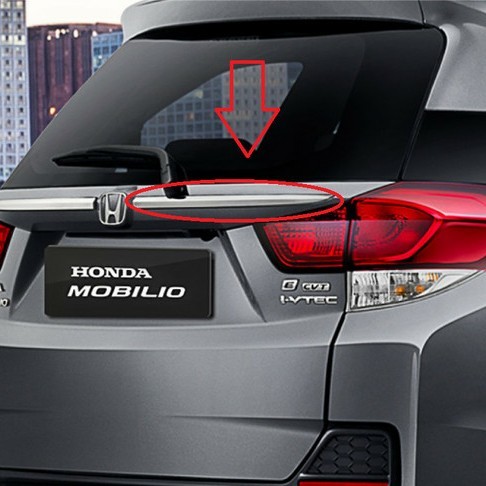 NEW List chrome vernekel bagasi belakang Honda Mobilio Facelift Original
