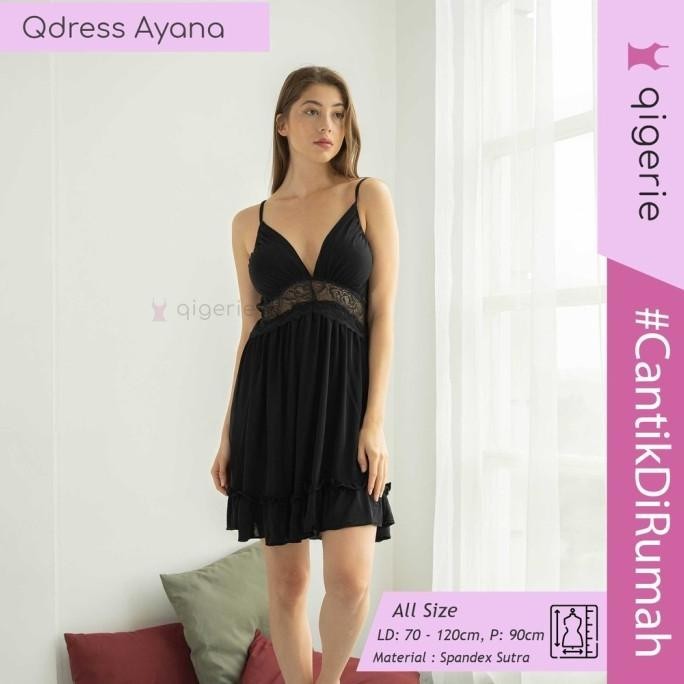 TERUJI [AYANA] QIGERIE BAJU TIDUR SEXY WANITA DEWASA LINGERIE DASTER KEKINIAN