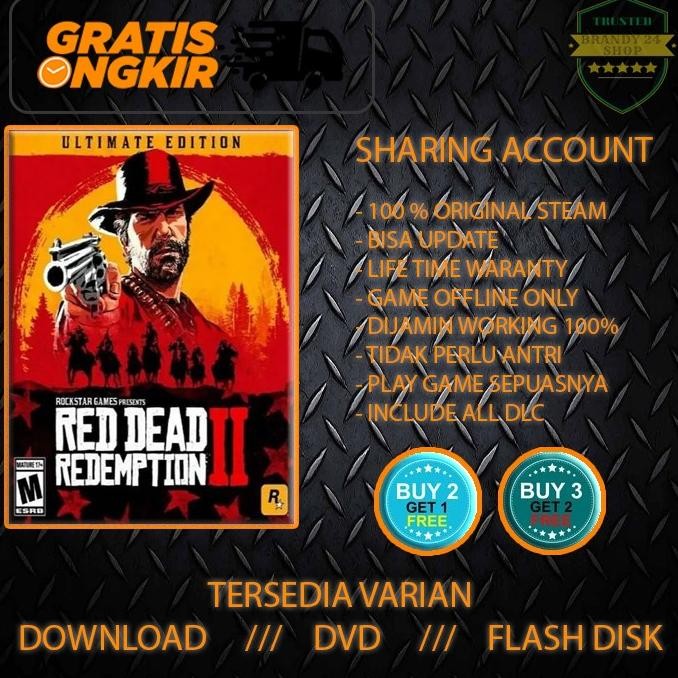 Terbaru RED DEAD REDEMPTION 2 ULTIMATE + ALL DLC - PC GAME STEAM ORIGINAL