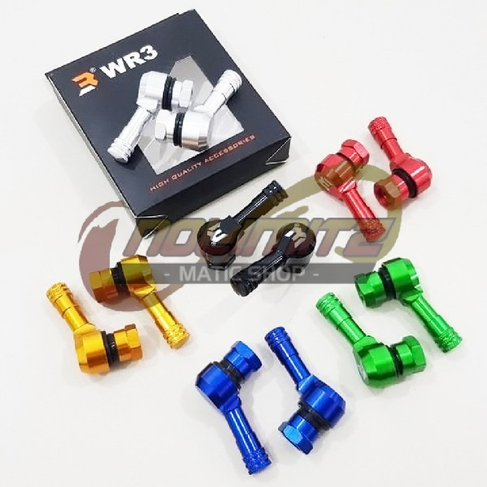 NEW Pentil Ban Tubeless Bengkok WR3 CNC Universal NMAX XMAX PCX Ninja CBR