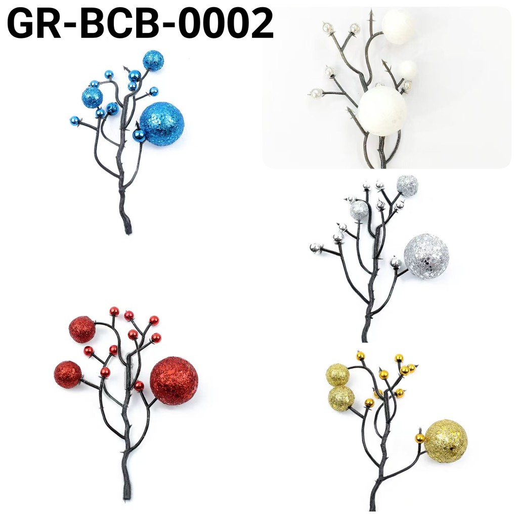 GR-BCB-0002  Cake topper hiasan kue buah ceri cherry natal christmas (MAINAN)