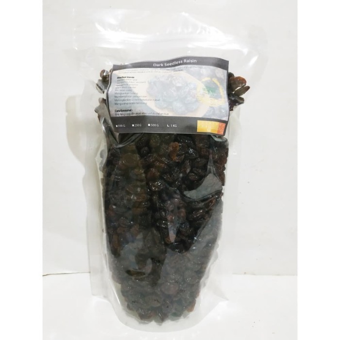 

Ready - Dark Seedless Raisin (Kismis Hitam Tanpa Biji) 500 Gr