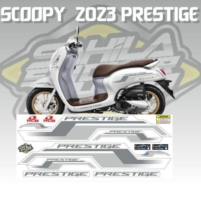 TERBARU STIKER SCOOPY STRIPING 2023 PRESTIGE 01 - STIKER MOTOR