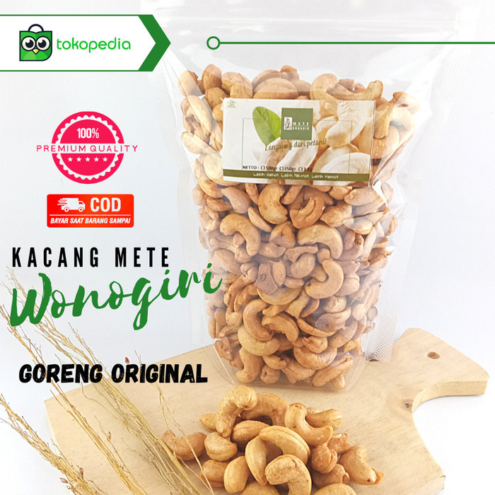 

Ready Kacang Mede Mete Mente Goreng Matang Organik Asli Wonogiri 1 Kg