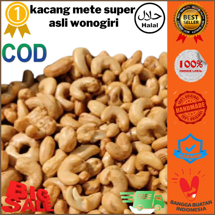 

Ready Kacang Mede Mete Goreng Super Asli Wonogiri 1Kg