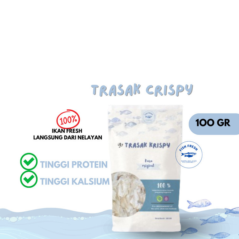 

TRASAK CRISPY ORIGINAL (100gr) KRIPIK IKAN
