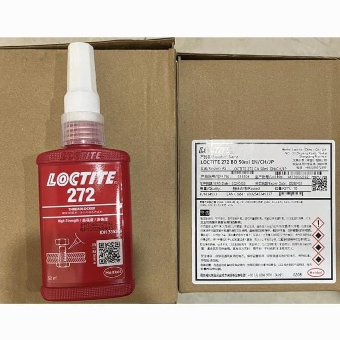 Ready ORIGINAL Loctite Lem Baut 272 272/272,272-272_272 50Gram 50ml